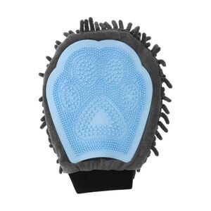 Comfortable Pet Grooming Glove for Bathroom Pet Store Blue